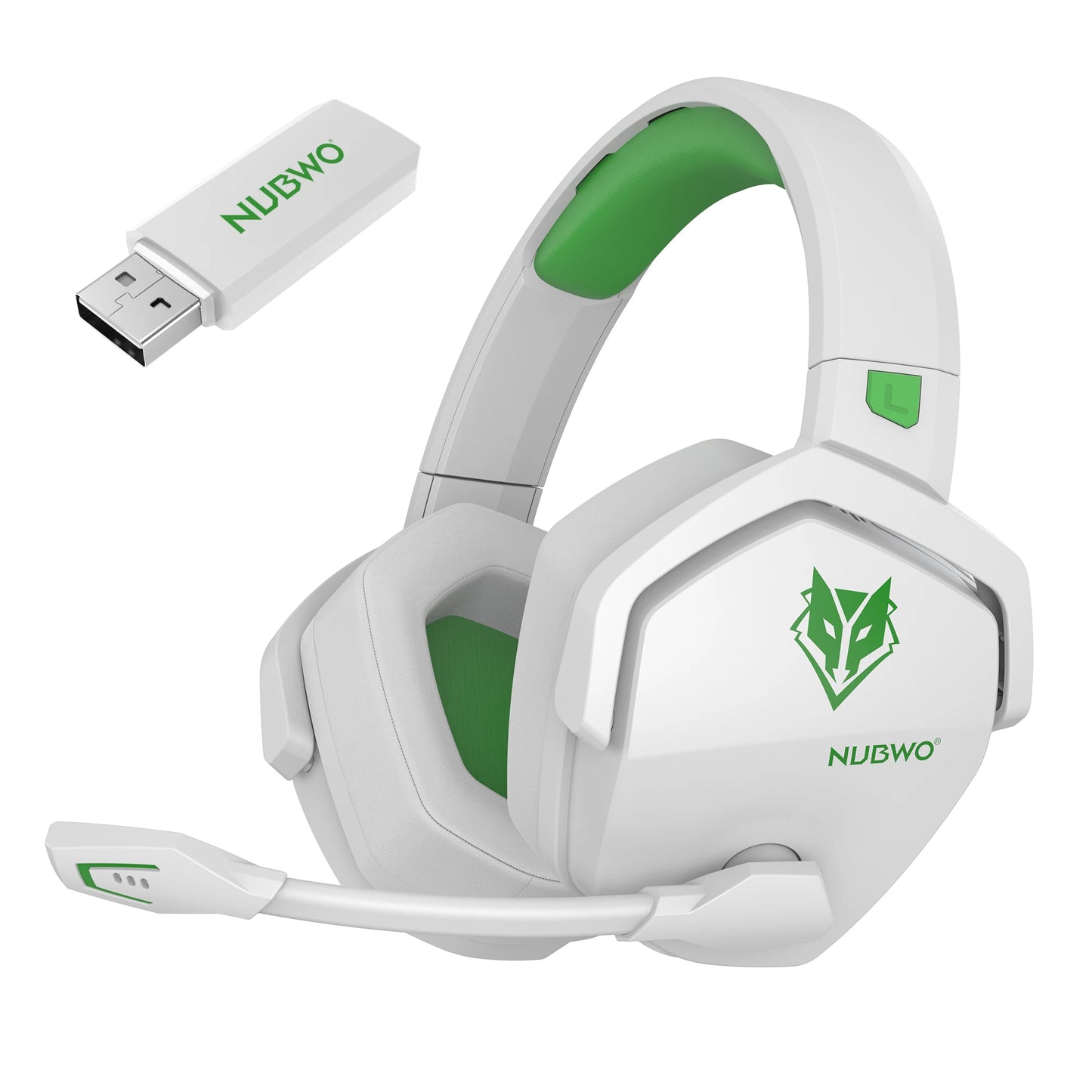 Headset Gaming NUBWO G06 2.4G Dual Wireless 5ms Low Latency 7.1 Surround ENC Mic For PC PS4 PS5 Gaming Bluetooth Headphones