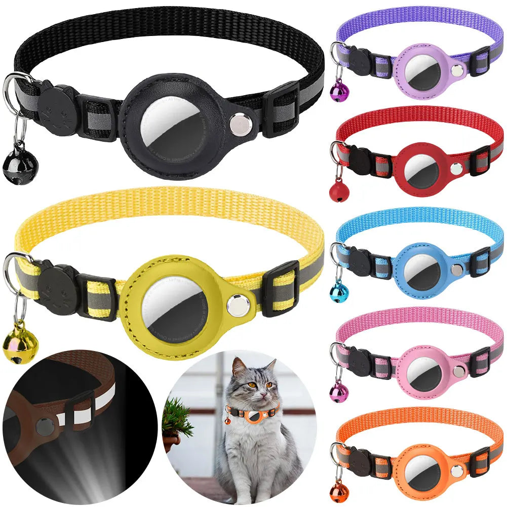 AirTag Cat Collar – Adjustable, Safe & Stylish GPS Tracker Holder
