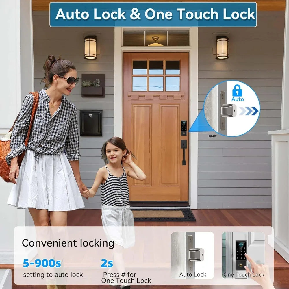 Smart Fingerprint Door Lock – Secure & Heavy-Duty Design