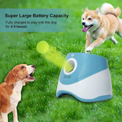 Jovani Dog Ball Thrower Launcher for Small and Middle Dogs, Automatic Ball Launcher with 3 Adjustable Distance 10-30ft