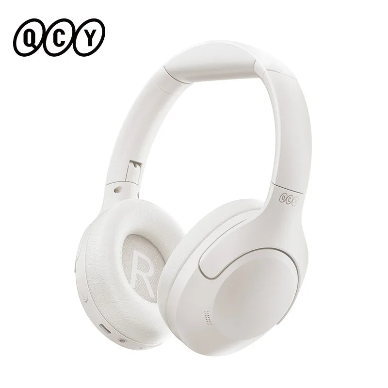 QCY H3 Lite Over Ear Headset ANC Wireless/Wired Headphones Bluetooth 5.3 Foldable HIFI Sound 60H Playtime Earphones Dual Connect
