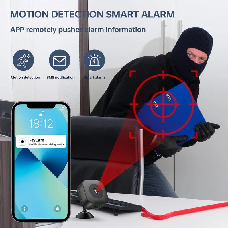 Xiaomi 4K Mini Camera – Smart WiFi Surveillance with Night Vision & Motion Detection