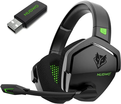 Headset Gaming NUBWO G06 2.4G Dual Wireless 5ms Low Latency 7.1 Surround ENC Mic For PC PS4 PS5 Gaming Bluetooth Headphones