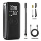 CARSUN Rechargeable Digital Cordless Air Pump & Portable Compressor – Ideal for Car, Motorcycle, Bicycle Tires & Balls