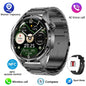 GT5 PRO Smart Watch for Men – New 2024 Model | AMOLED HD Screen, Bluetooth Calls, GPS Tracking, NFC, Heart Rate Monitor & Compass