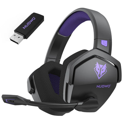 Headset Gaming NUBWO G06 2.4G Dual Wireless 5ms Low Latency 7.1 Surround ENC Mic For PC PS4 PS5 Gaming Bluetooth Headphones