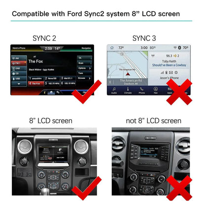 Ford SYNC 2 Wireless CarPlay & Android Auto Upgrade Kit (2011–2016 Models)