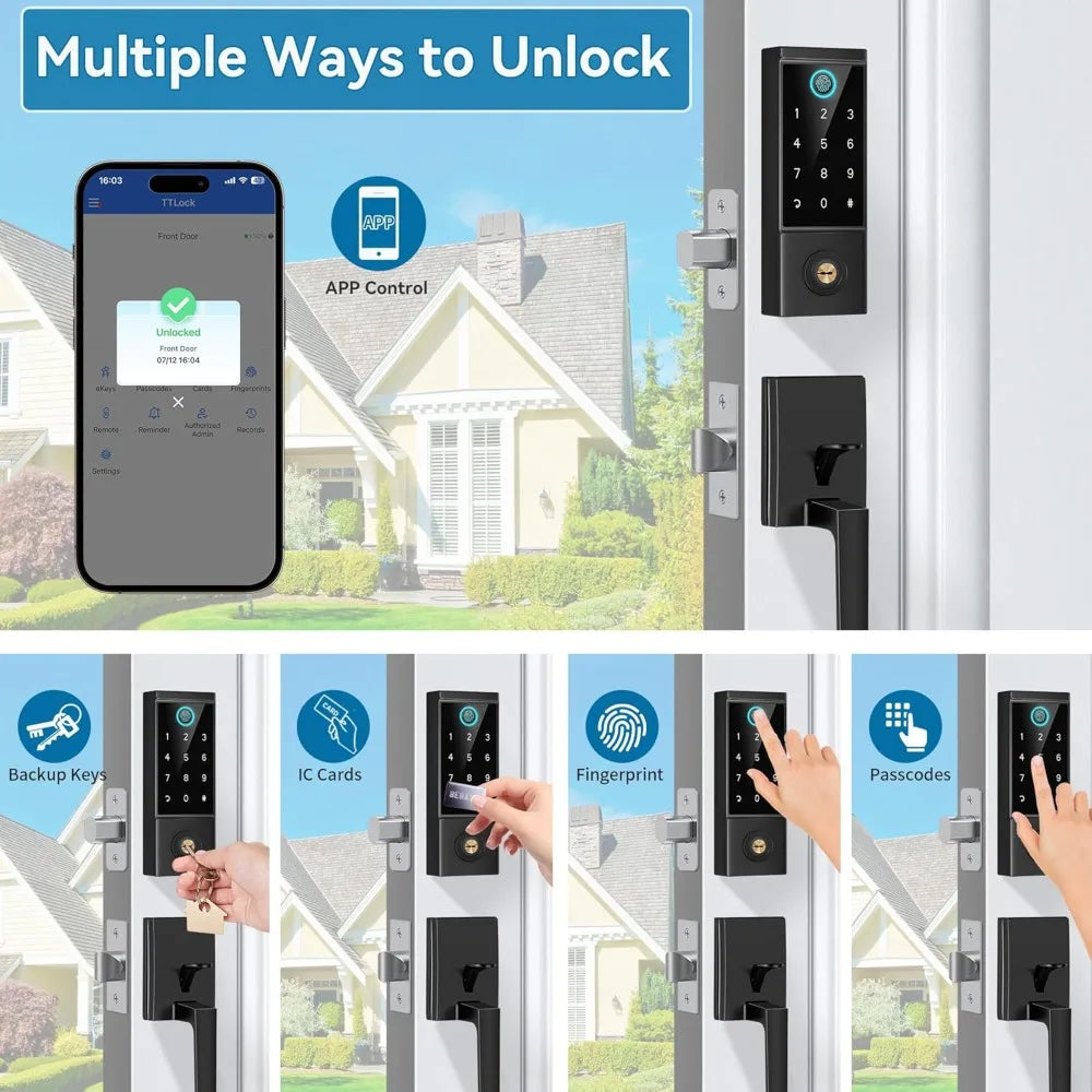 Smart Fingerprint Door Lock – Secure & Heavy-Duty Design