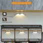 Wireless Ultra-Thin LED Cabinet Light – USB Rechargeable, Motion Sensor, Dimmable, 3 Color Modes – Ideal for Kitchen, Closet, Bedroom & Stairs