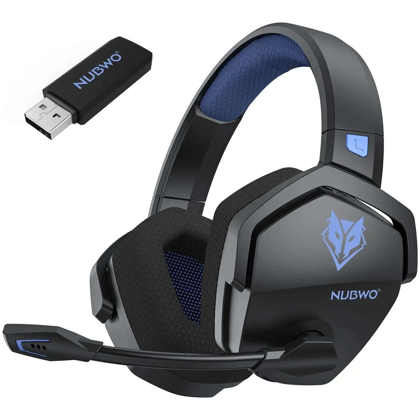 Headset Gaming NUBWO G06 2.4G Dual Wireless 5ms Low Latency 7.1 Surround ENC Mic For PC PS4 PS5 Gaming Bluetooth Headphones
