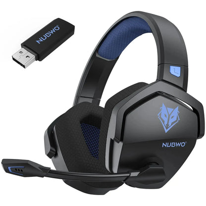 Headset Gaming NUBWO G06 2.4G Dual Wireless 5ms Low Latency 7.1 Surround ENC Mic For PC PS4 PS5 Gaming Bluetooth Headphones
