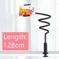 128cm Flexible Phone Holder – Wall-Mounted Lazy Arm Clamp Stand for Bed, 360° Rotation, Compatible with iPhone, Samsung & 3.5–6.7'' Devices