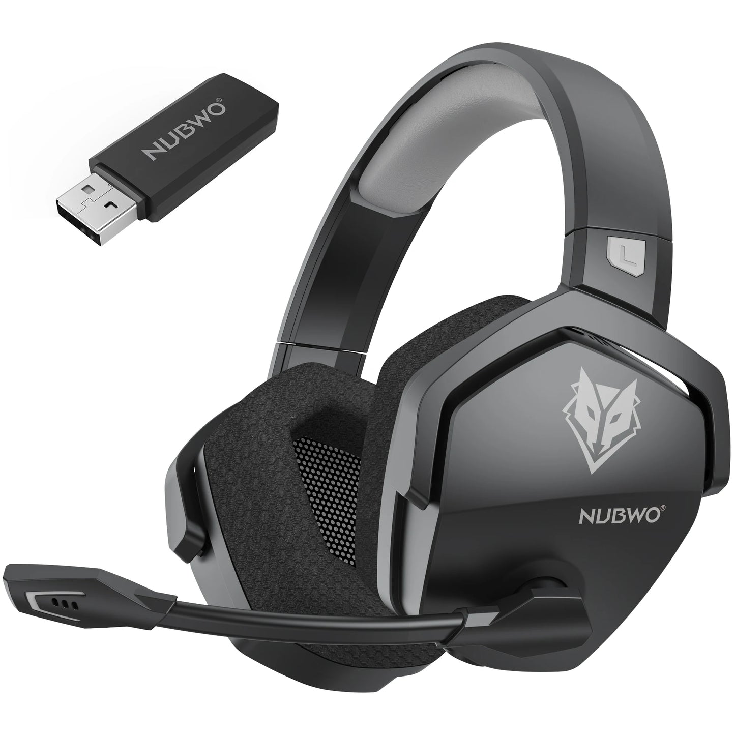 Headset Gaming NUBWO G06 2.4G Dual Wireless 5ms Low Latency 7.1 Surround ENC Mic For PC PS4 PS5 Gaming Bluetooth Headphones