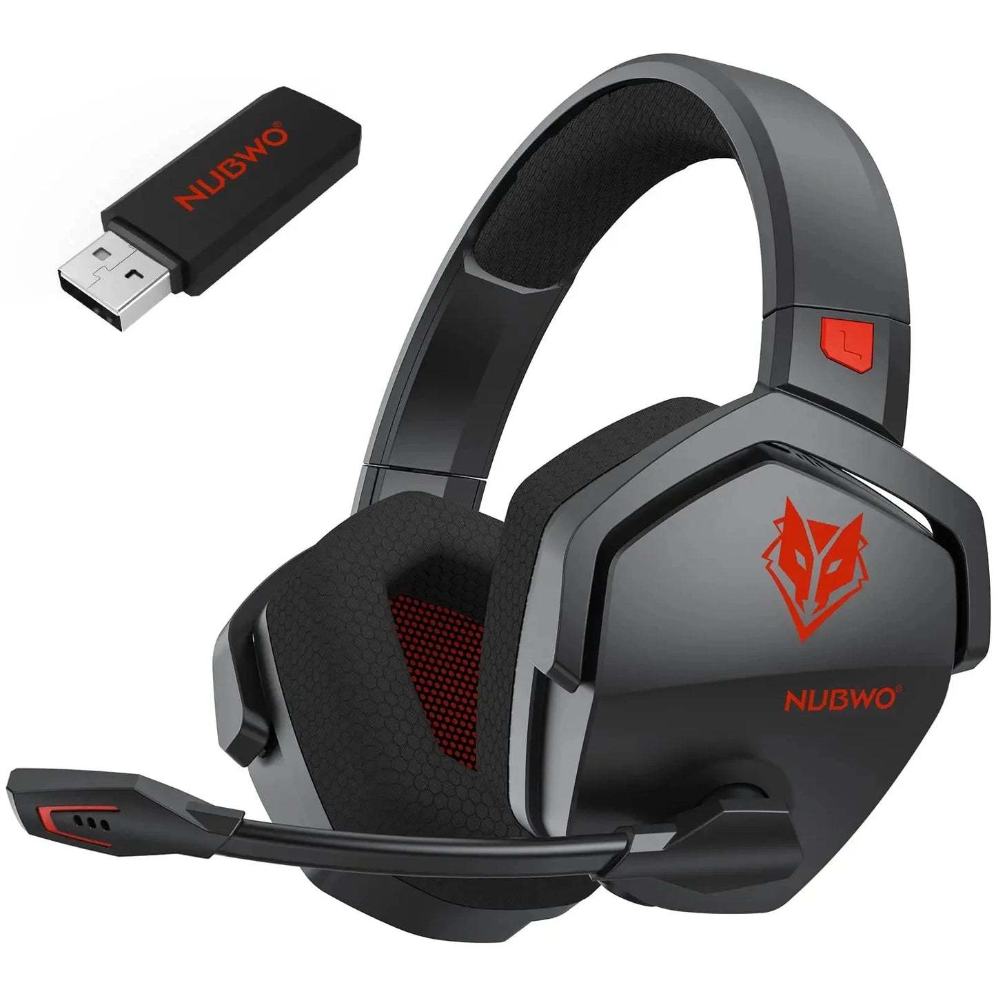 Headset Gaming NUBWO G06 2.4G Dual Wireless 5ms Low Latency 7.1 Surround ENC Mic For PC PS4 PS5 Gaming Bluetooth Headphones