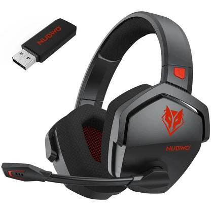 Headset Gaming NUBWO G06 2.4G Dual Wireless 5ms Low Latency 7.1 Surround ENC Mic For PC PS4 PS5 Gaming Bluetooth Headphones