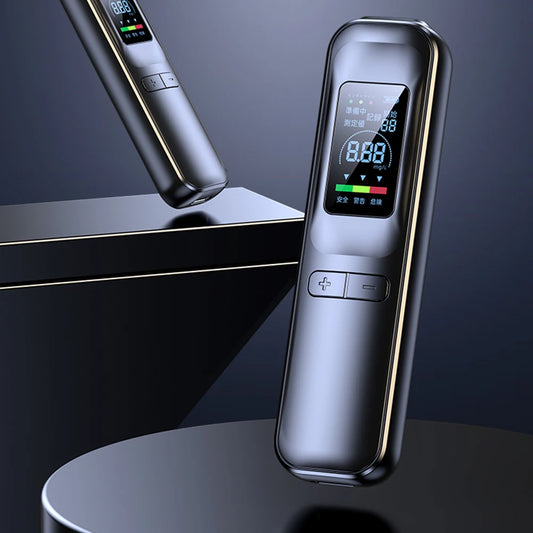 Portable Breathalyzer | Rechargeable Non-Contact with LCD Screen – Personal & Professional Use