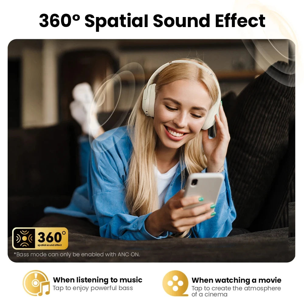 HAYLOU S30 Headphones Wireless Bluetooth 5.4