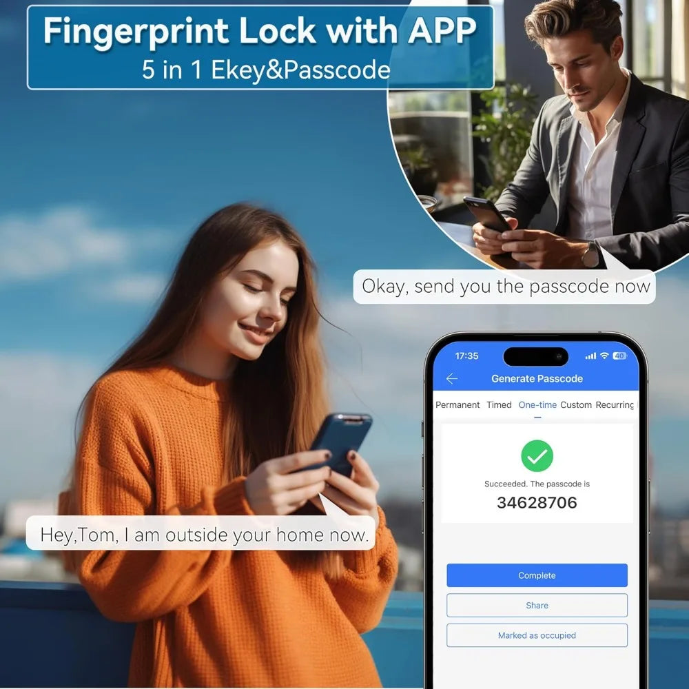 Smart Fingerprint Door Lock – Secure & Heavy-Duty Design