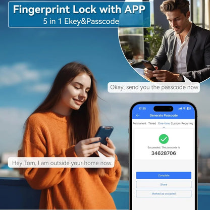 Smart Fingerprint Door Lock – Secure & Heavy-Duty Design