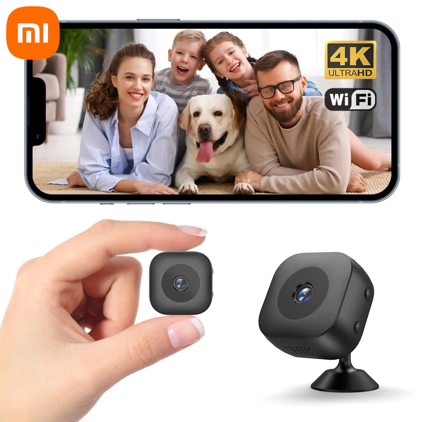 Xiaomi 4K Mini Camera – Smart WiFi Surveillance with Night Vision & Motion Detection